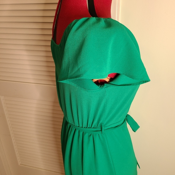 Sophia + Zeke Kelley Green Short Sleeve Dress - Picture 6 of 16